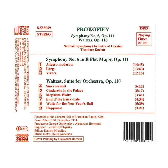 PROKOFIEV: Symphony No. 6, Waltz Suite - slide-1