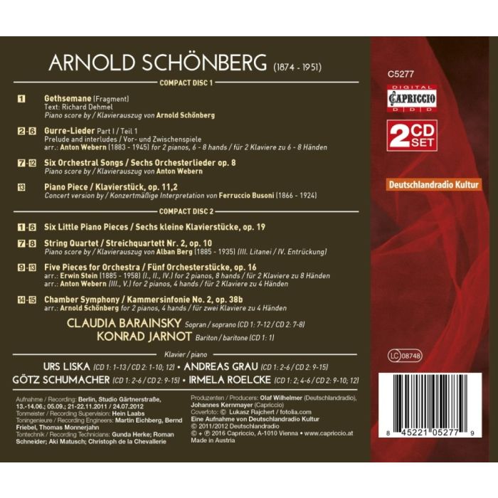Schoenberg: Piano Arrangements - slide-1