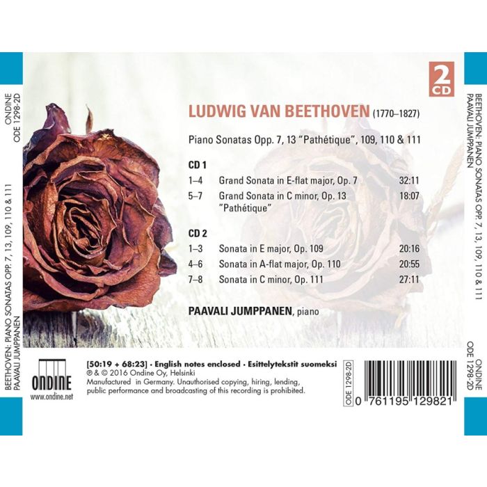 Beethoven: Piano Sonatas Opp. 7; 13 “Pathétique”; 109; 110; 111 - slide-1