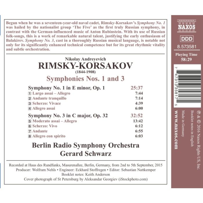 Rimsky-Korsakov: Symphonies Nos. 1 and 3 - slide-1