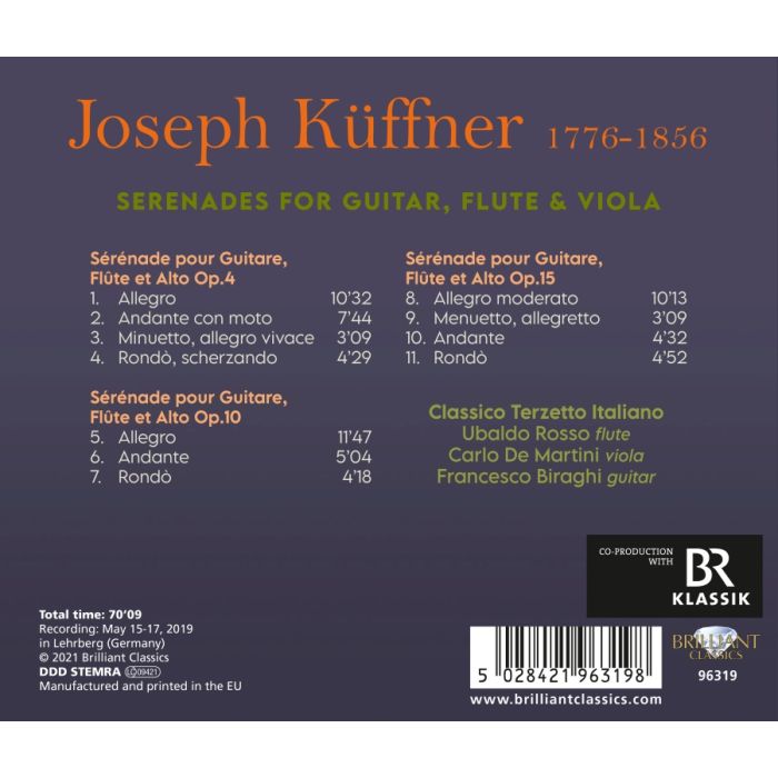 Küffner: Serenades for Guitar, Flute & Viola - slide-1