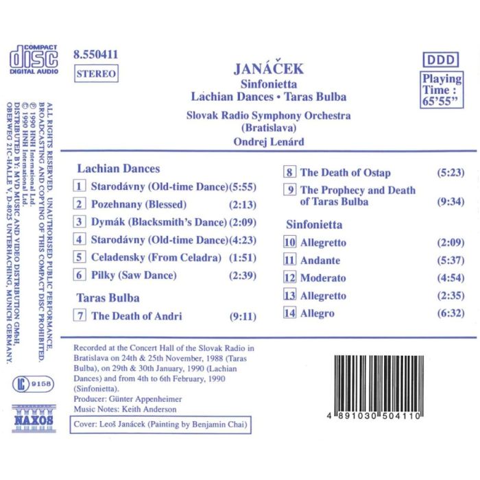 Janacek: Lachian Dances, Taras Bulba - slide-1