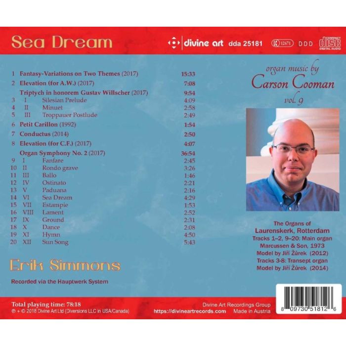 Sea Dream, organ music by Carson Cooman vol. 9 - slide-1