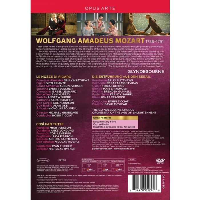 Mozart: Le nozze di Figaro; Così fan tutte; Die Entführung aus dem Serail - slide-1