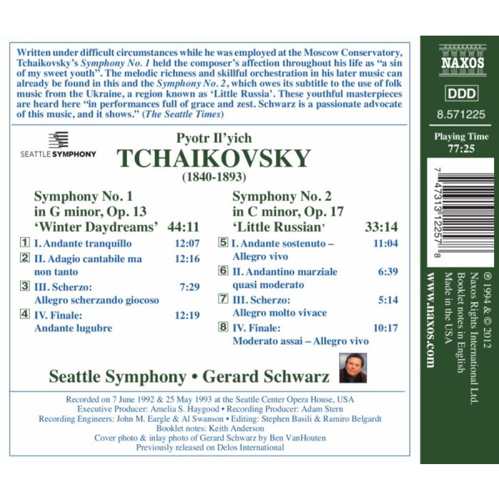 TCHAIKOVSKY: Symphonies Nos. 1 and 2 - slide-1