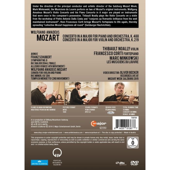 Minkowski Marc at Mozartwoche, Mozart: Piano Concerto K. 488 Violin Concerto K. 219 - slide-1