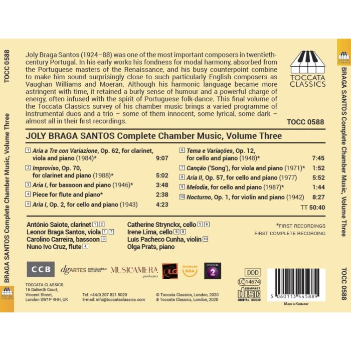 Braga Santos: Chamber Music Vol. 3 - slide-1
