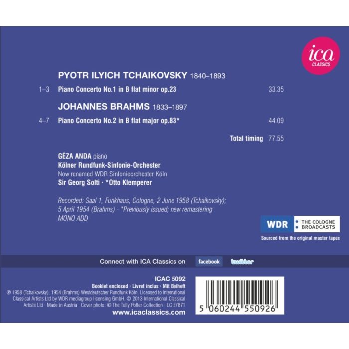 Tchaikovsky: Piano Concerto No. 1/ Brahms: Piano Concerto No. 2 - slide-1