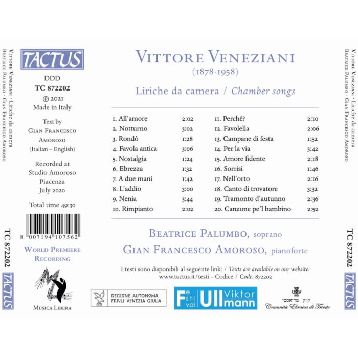 Veneziani: Chamber songs - slide-1