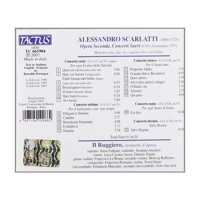 Scarlatti: Concerti Sacri Vol.2 - slide-1
