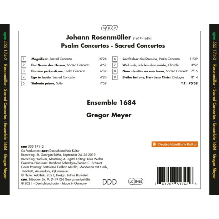 Rosenmüller: Magnificat; Sacred Concertos - slide-1