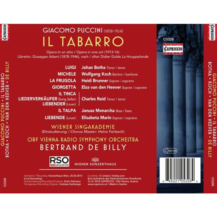 Puccini: Il Tabarro - opera in 1 act - slide-1