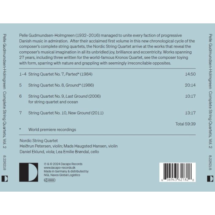 Gudmundsen-Holmgreen: Complete String Quartets Vol. 2 - slide-1