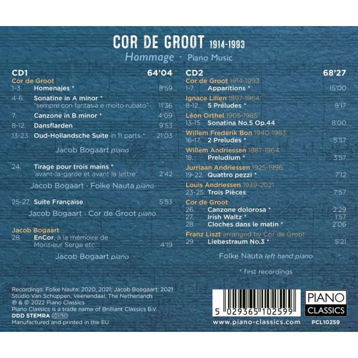 De Groot: Hommage Piano Music - slide-1