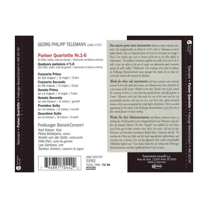 Telemann: Pariser Quartette - slide-1