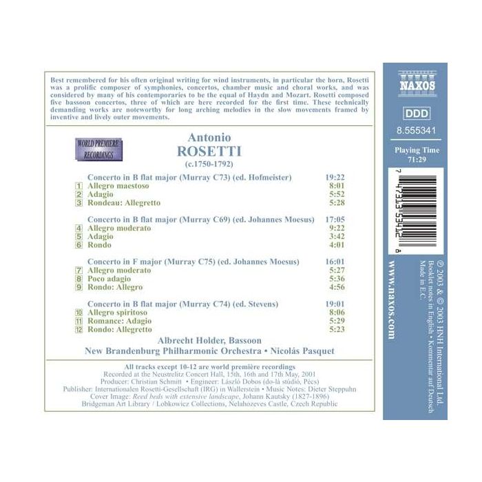 ROSETTI: Basson Concertos - slide-1