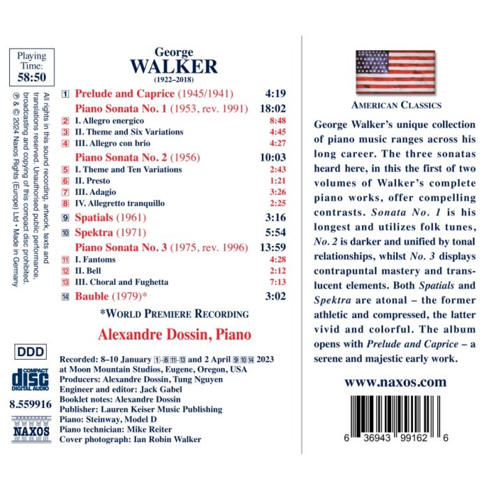 Walker: Complete Piano Works Vol. 1 - slide-1