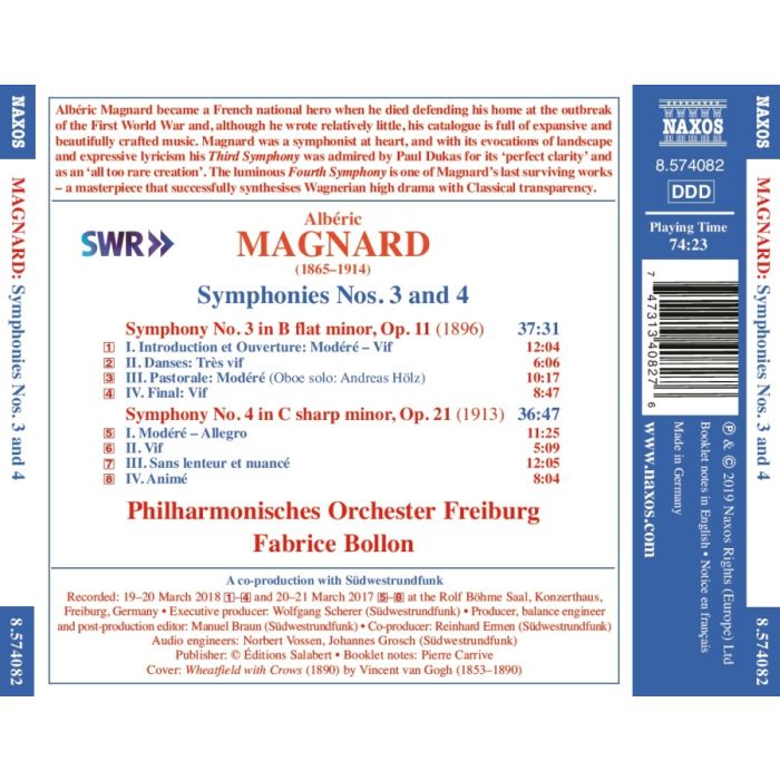 Magnard: Symphonies Nos. 3 and 4 - slide-1