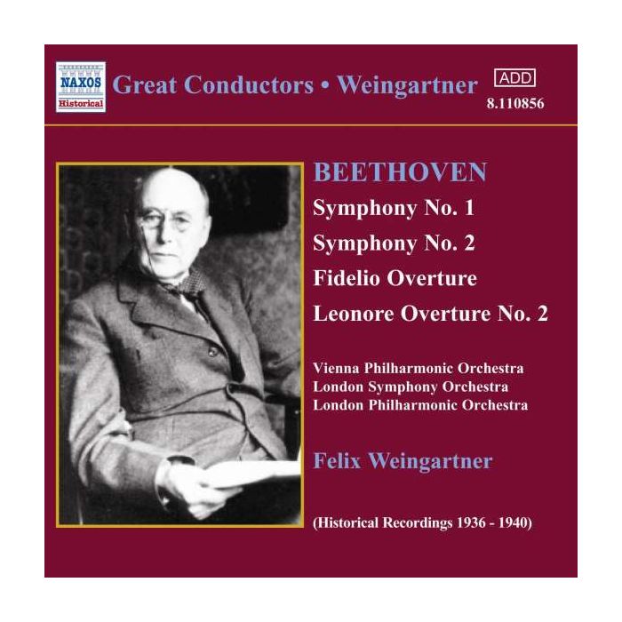 BEETHOVEN: Symphonies Nos. 1 and 2