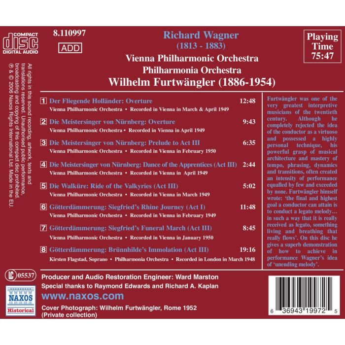 Wagner: Overtures - 1940-1950 vol. 4 - slide-1