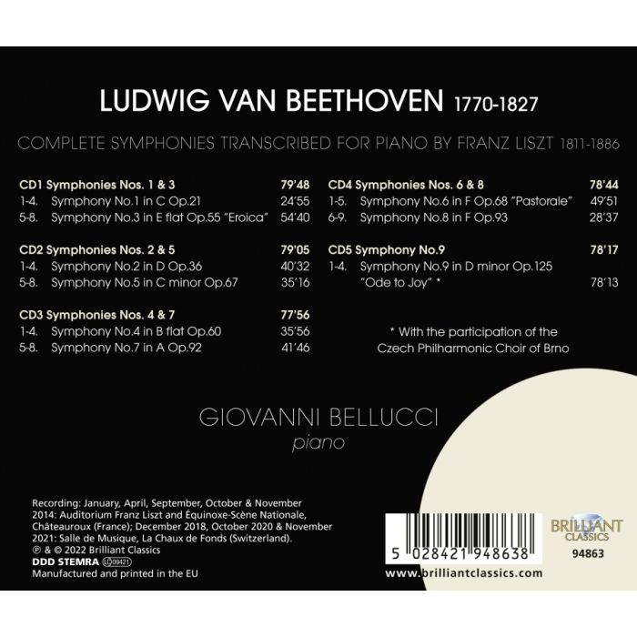 Beethoven: The 9 Symphonies Transcribed for Piano by Liszt - slide-1