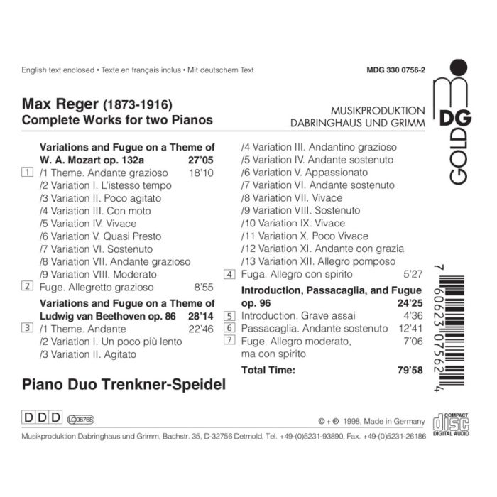 Reger: Complete Works for two Pianos - slide-1