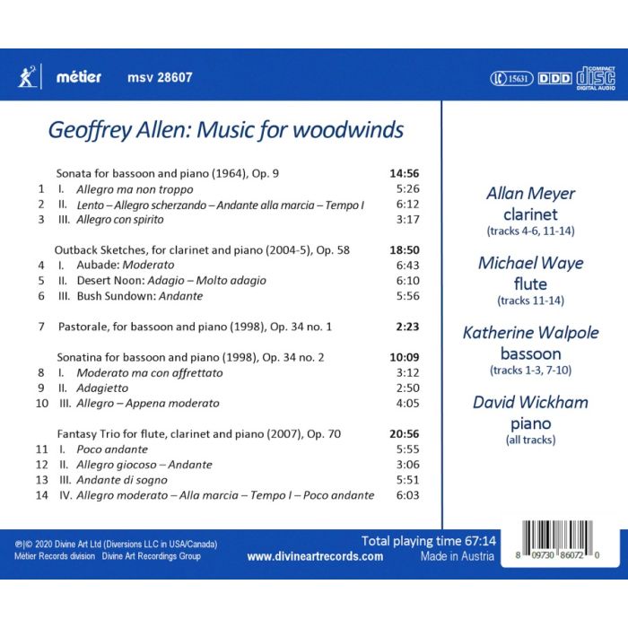 Allen: Music for Woodwinds - slide-1