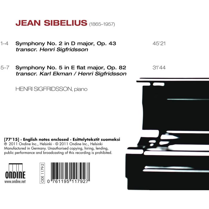 Sibelius: Symphonies 2 & 5 - slide-1