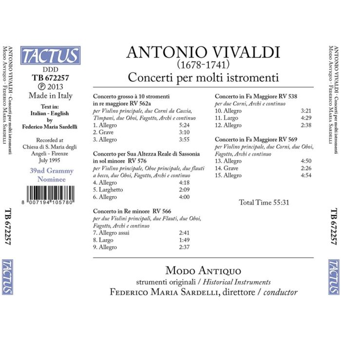 Vivaldi: Concerti per molti istromenti - slide-1