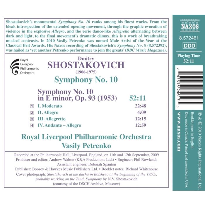 SHOSTAKOVICH: Symphony No. 10 - slide-1