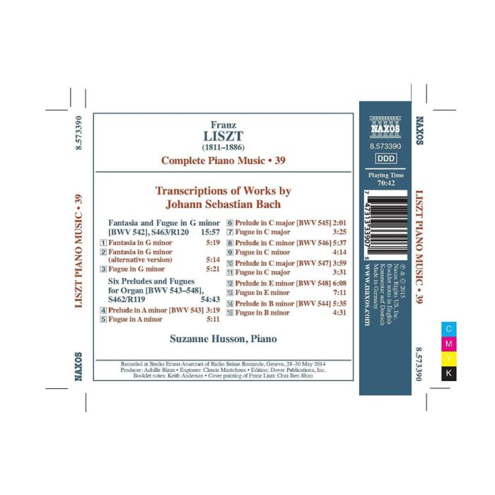 Liszt: Complete Piano Music Vol. 39 - Transcriptions of J.S. Bach - slide-1