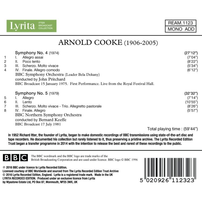 Cooke: Symphonies Nos. 4 & 5 - slide-1