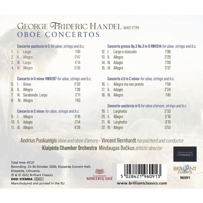 Handel: Oboe Concertos - slide-1