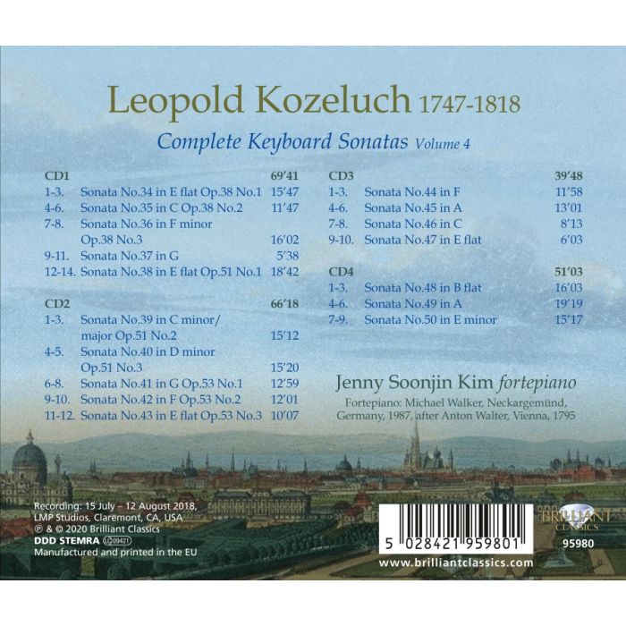 Kozeluch: Complete Keyboard Sonatas Vol. 4 - slide-1