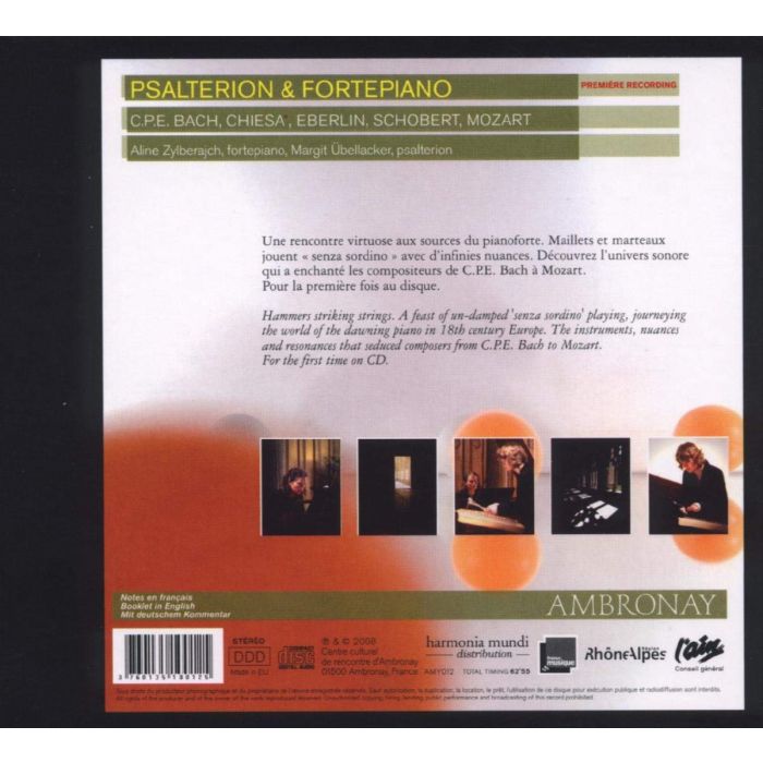 PSALTERION & FORTEPIANO - Bach, Eberlin, Mozart & Schobert - slide-1