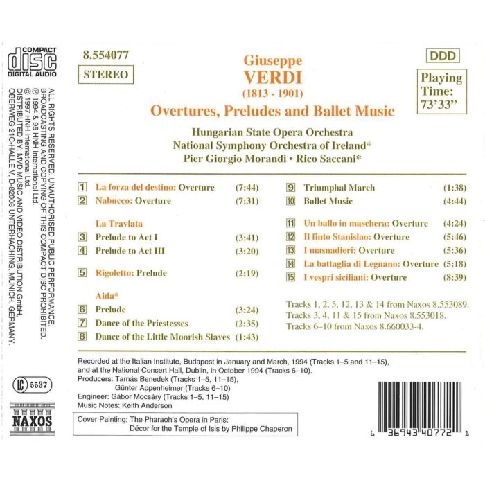 VERDI: Overtures, Preludes & Ballet Music - slide-1