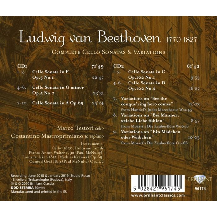 Beethoven: Complete Cello Sonatas & Variations - slide-1