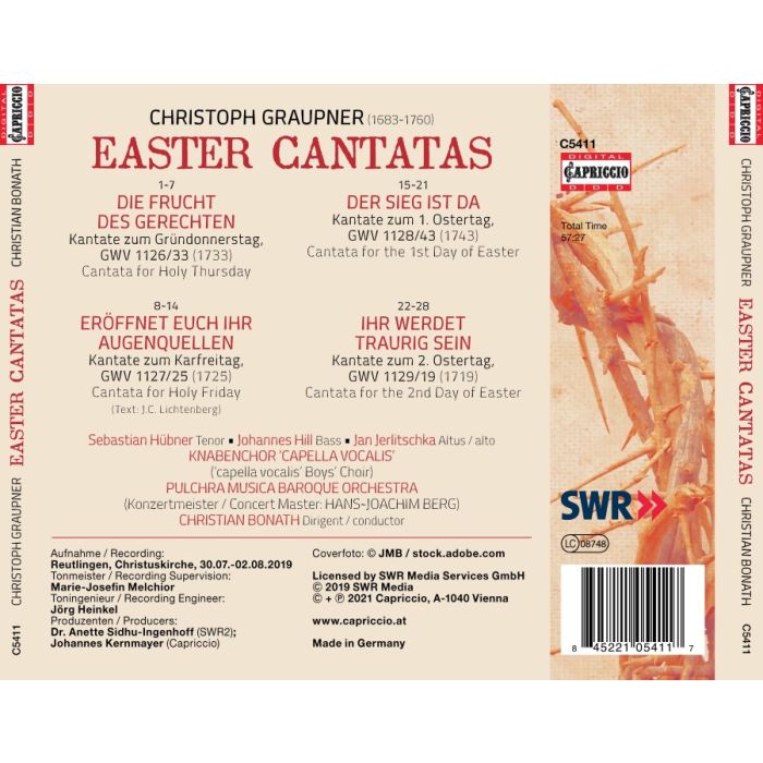 Graupner: Easter Cantatas - slide-1