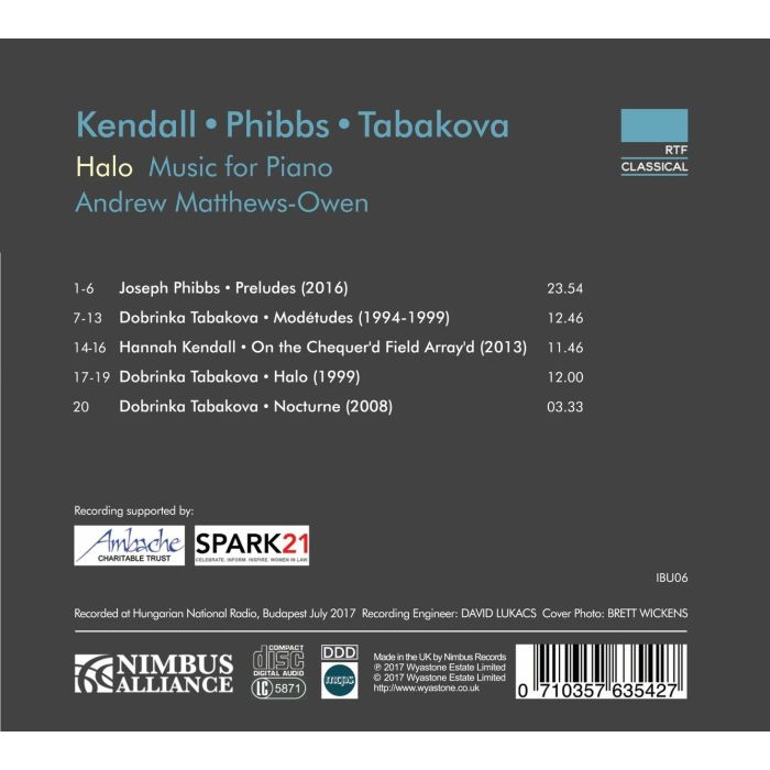 Halo - Music for Piano: Phibbs/Tabakova / Kandall - slide-1