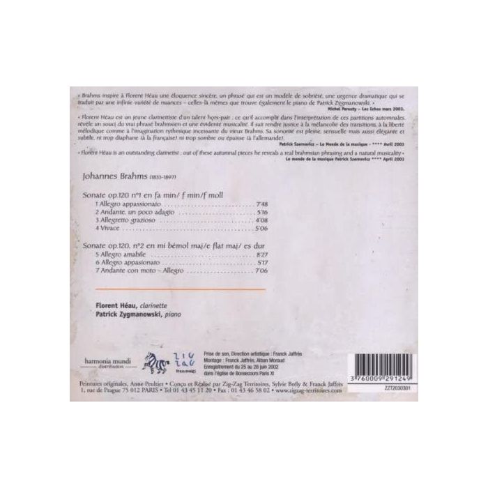 Brahms: Sonates pour clarinette & piano - slide-1