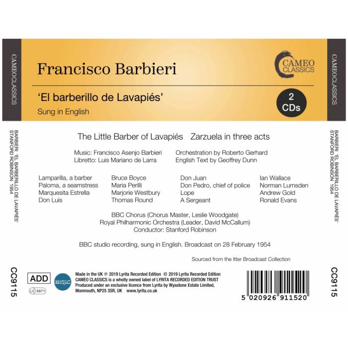 Barbieri: El barberillo de Lavapiés - slide-1