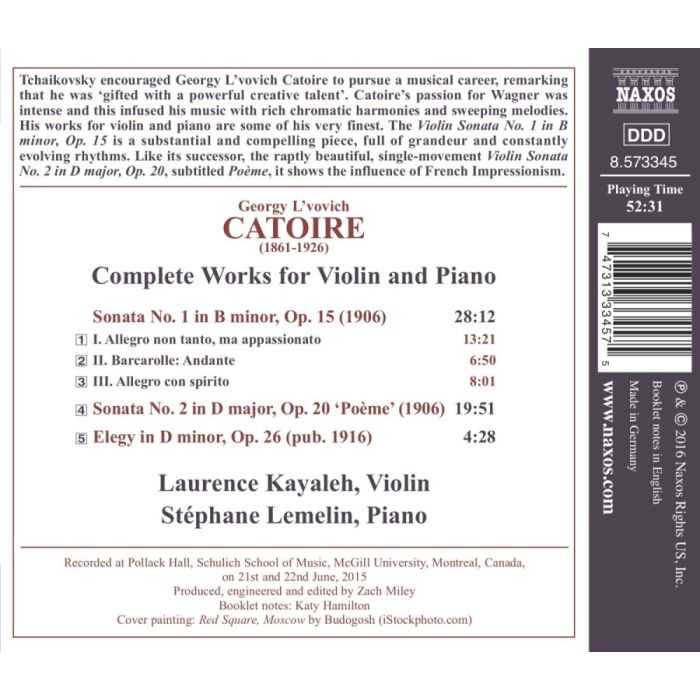 Catoire: Complete Works for Violin and Piano - slide-1
