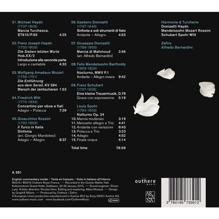 Harmonie & Turcherie – Donizetti, Haydn, Mendelssohn, Mozart, Rossini, Schubert, Spohr, Witt - slide-1
