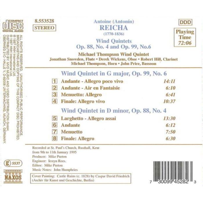 REICHA: Wind Quintets - slide-1