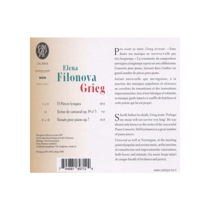 Grieg: Sonate pour piano op. 7; 13 Pieces lyriques - slide-1