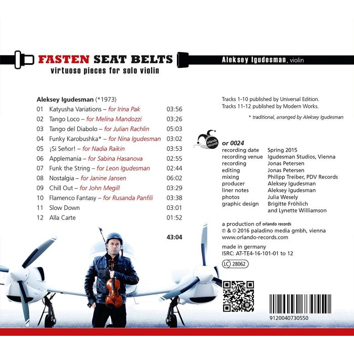 Fasten Seat Belts - Virtuoso pieces for violin solo - slide-1