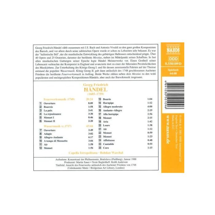 Handel:  Fireworks & Water Music - slide-1