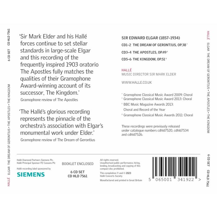 Elgar: The Dream of Gerontius; The Apostles; The Kingdom - slide-1