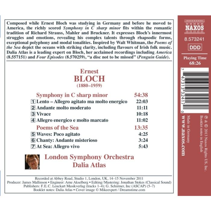 Bloch: Symphony in C sharp minor, Poems of the Sea - slide-1
