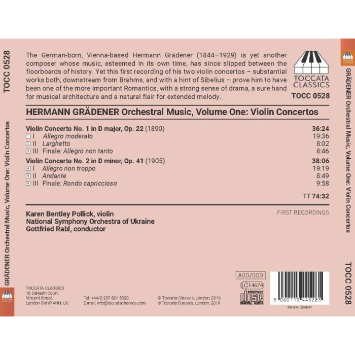 Grädener: Orchestral. Music Vol. 1 - slide-1